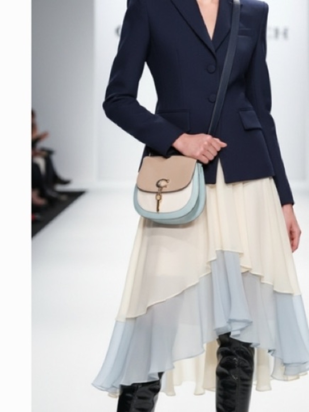 Coach Remi 1330 Saddle Bag Colorblock Leather crossbody